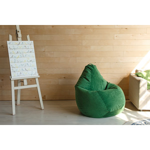 Кресло-мешок DreamBag Зеленый микровельвет 2XL 135x95