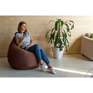 Кресло-мешок DreamBag Коричневое фьюжн 3XL 150x110