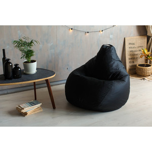 Кресло-мешок DreamBag Черное фьюжн 3XL 150x110
