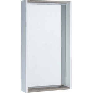 Зеркало-шкаф Акватон Бэлла 45 белый/джарра с подсветкой (1A221702BBAZ0) зеркало акватон рико 80 1a216502ri010