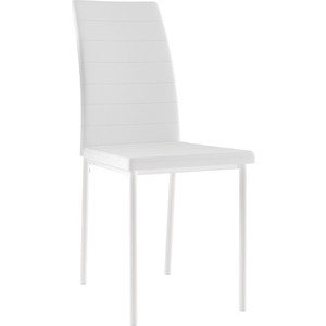 Стул Leset Бишо металл белый/экокожа белая стол раздвижной leset меган бодега белый серый