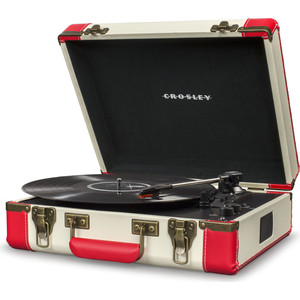 

Виниловый проигрыватель CROSLEY EXECUTIVE DELUXE red/white c Bluetooth, EXECUTIVE DELUXE red/white c Bluetooth