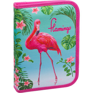 фото Пенал berlingo 1 отделение flamingo, дополнительная откидная секция, полиэстер