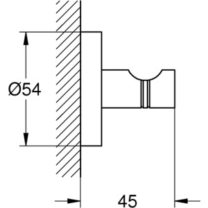фото Крючок grohe essentials медь (40364dl1)
