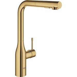 фото Смеситель для кухни grohe essence с выдвижным изливом, холодный рассвет (30270gl0)