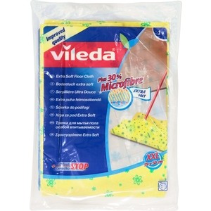 

Тряпка для пола VILEDA Extra Soft особой впитываемости 1 шт, Extra Soft особой впитываемости 1 шт