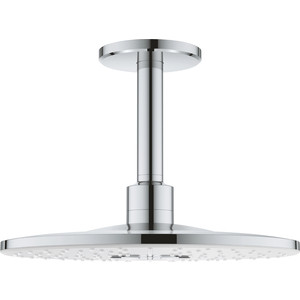 фото Верхний душ с кронштейном grohe rainshower smartactive потолочный, для 26483/26484, белый/хром (26477ls0)