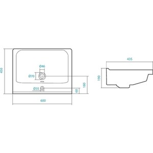 фото Раковина мебельная santek миранда 60 (1wh302421)
