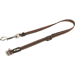 фото Сворка fida на рулетку dual leash с лентой оранжевая для второй собаки
