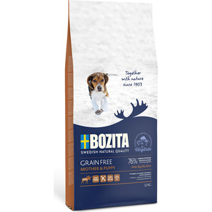 

Сухой корм BOZITA Grain Free Mother & Puppy with Elk 30/16 беззерновой с мясом лося для щенков, беременных и кормящих сук всех пород 12кг (40442), Grain Free Mother & Puppy with Elk 30/16 беззерновой с мясом лося для щенков, беременных и кормящих сук всех