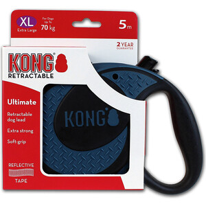 фото Рулетка kong ultimate xl лента 5м синяя для собак до 70кг