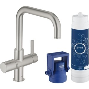 

Смеситель для кухни Grohe Blue Pure с функцией фильтрации воды, суперсталь (31299DC1), Blue Pure с функцией фильтрации воды, суперсталь (31299DC1)