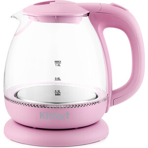 Чайник электрический KITFORT KT-653-2 чайник eurostek eek gl01p розовый
