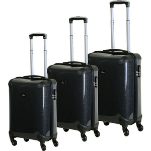 

Комплект чемоданов L'CASE Paris K05 SHINY Black, Paris K05 SHINY Black