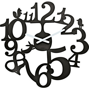 

Часы настенные чёрные Koziol Pip (2327526), Pip (2327526)