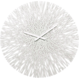 Часы настенные белые Koziol Silk (2328525), Silk (2328525)