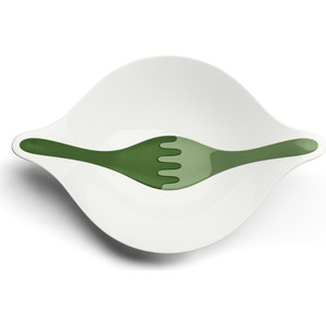 

Салатница с приборами 3 л бело-зелёая Koziol Leaf L+ (3692345), Leaf L+ (3692345)