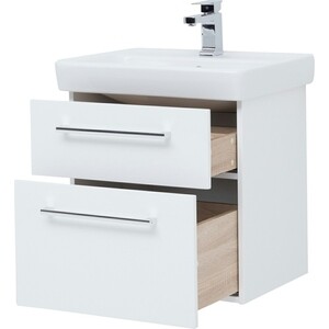 Мебель для ванной Dreja Q Max 60 с ящиками, белый глянец