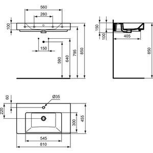 Раковина Ideal Standard Strada 80х45 (K078801)