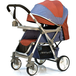 

Коляска прогулочная BabyHit SENSE - JEANS DARK RED - Джинс с темно - красным, SENSE - JEANS DARK RED - Джинс с темно - красным