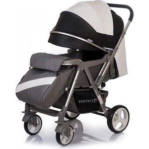 Коляска прогулочная BabyHit SENSE ECO - ECO WHITE BLACK - Бело - черный скейт ridex eco 28 5 eco