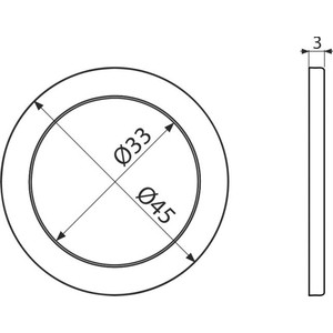 Прокладка AlcaPlast состоящая из двух частей 6/4'' (A7991) от Техпорт
