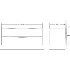 фото Тумба с раковиной belbagno marino 120 crema opaco (marino-1200-2c-so-cto-p, bb1200/450-lv-mr-pr)