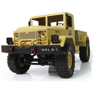 Радиоуправляемый краулер WPL Military Truck 4WD RTR масштаб 1:16 2.4G - WPLB-14-R-Yellow - фото 2