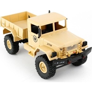Радиоуправляемый краулер WPL Military Truck 4WD RTR масштаб 1:16 2.4G - WPLB-14-R-Yellow - фото 4