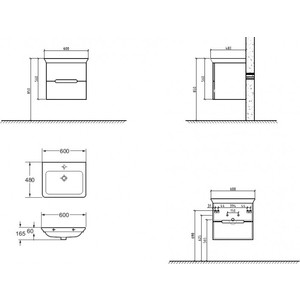 фото Раковина belbagno torino 60 (tor-600-cb-lvb)