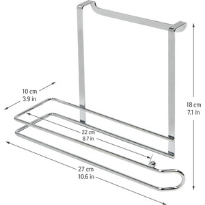 фото Держатель tatkraft glory для бумажных полотенец, надверный 27 х 18 х 10 см (16637)