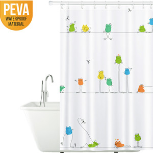 

Штора для ванной комнаты Tatkraft FUNNY FROGS, водонепроницаемый материал PEVA, магниты-утяжелители для лучшей фиксации, 12 шт колец (18167), FUNNY FROGS, водонепроницаемый материал PEVA, магниты-утяжелители для лучшей фиксации, 12 шт колец (18167)
