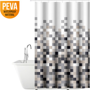 

Штора для ванной комнаты Tatkraft MOSAIC, водонепроницаемый материал PEVA, магниты-утяжелители для лучшей фиксации, 12 шт овальных колец (18181), MOSAIC, водонепроницаемый материал PEVA, магниты-утяжелители для лучшей фиксации, 12 шт овальных колец (18181