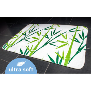 фото Коврик для ванной tatkraft green bamboo ultra soft со специальным противоскользящим основанием, 50 x 80 см (14954)