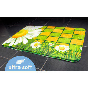 фото Коврик для ванной tatkraft chamomile ultra soft со специальным противоскользящим основанием, 50 x 80 см (14961)