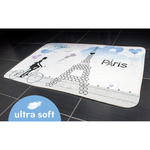 фото Коврик для ванной tatkraft paris ultra soft со специальным противоскользящим основанием, 50 x 80 см (14886)