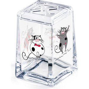 

Стакан для ванной комнаты Tatkraft ACRYL FUNNY CATS, акрил для зубных щеток (12967), ACRYL FUNNY CATS, акрил для зубных щеток (12967)