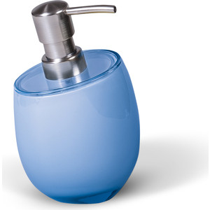 фото Дозатор для жидкого мыла tatkraft repose blue, многослойный, ударопрочный акрил (12271)