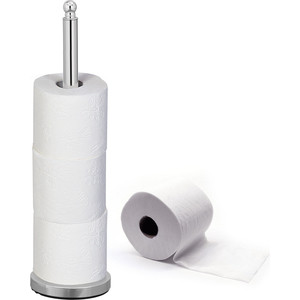 фото Держатель tatkraft ideal для 4-x рулонов туалетной бумаги, напольный 14х51 см (13520)