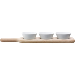 

Набор из 3 чаш на подставке 40 см дуб LSA International Paddle (P216-08-517), Paddle (P216-08-517)
