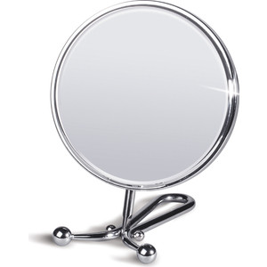 фото Зеркало tatkraft felicia двустороннее косметическое настольное, складное, с увеличением, 15 см в диаметре (11304)