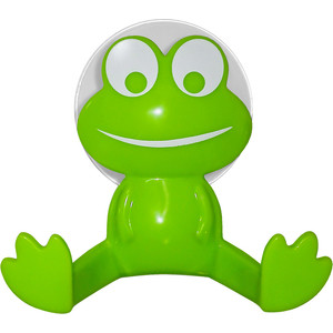 фото Крючок art moon frog двойной ''лягушка'' на вакуумной присоске диаметр 60 мм, 9,5 х 9 х 3,5 см, макс. вес до 3 кг (699416)