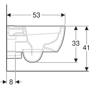 Унитаз подвесной Geberit iCon Rimfree с сиденьем микролифт (204060000, 574130000) iCon Rimfree с сиденьем микролифт (204060000, 574130000) - фото 2