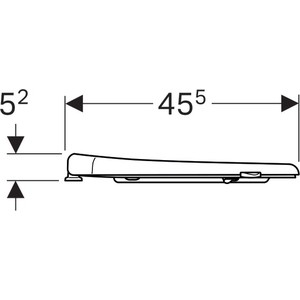 фото Сиденье для унитаза geberit renova comfort (500.679.01.1)