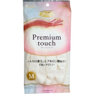 фото Перчатки хозяйственные st family premium touch с гиалуроновой кислотой, m (белые)