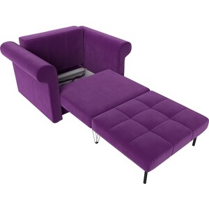 Кресло-кровать АртМебель Берли вельвет фиолетовый