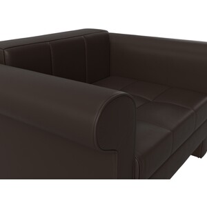 Кресло-кровать АртМебель Берли экокожа коричневый