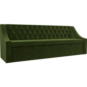 Кухонный диван АртМебель Мерлин микровельвет зеленый прямой прямой диван лига диванов лиссабон микровельвет зеленый
