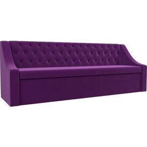 Кухонный диван АртМебель Мерлин микровельвет фиолетовый прямой кухонный диван артмебель кармен микровельвет фиолетовый белый правый