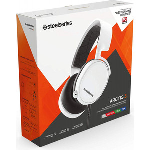 фото Игровые наушники steelseries arctis 3 2019 edition white (61506)